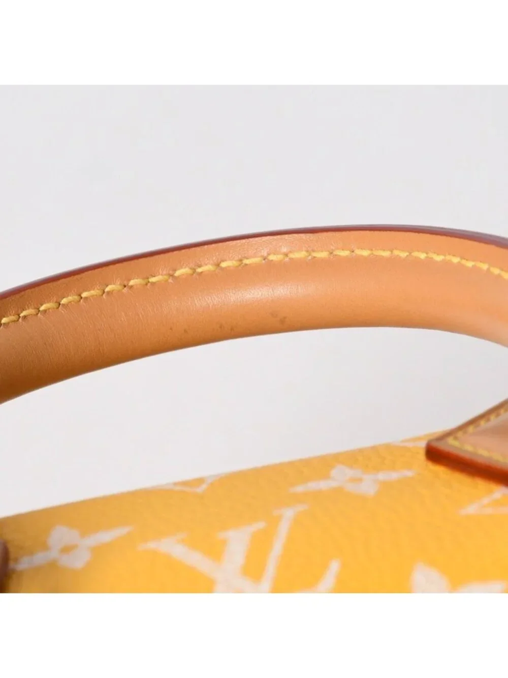 Louis Vuitton Speedy P9 Bandouliere 25 Boston Bag Yellow White